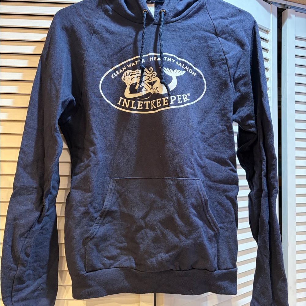 Cook Inlet keeper small navy hoodie